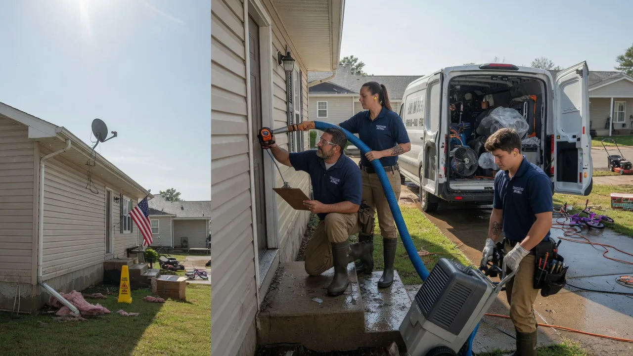 Ceiling Water Damage Restoration in Woodworth, LA near me