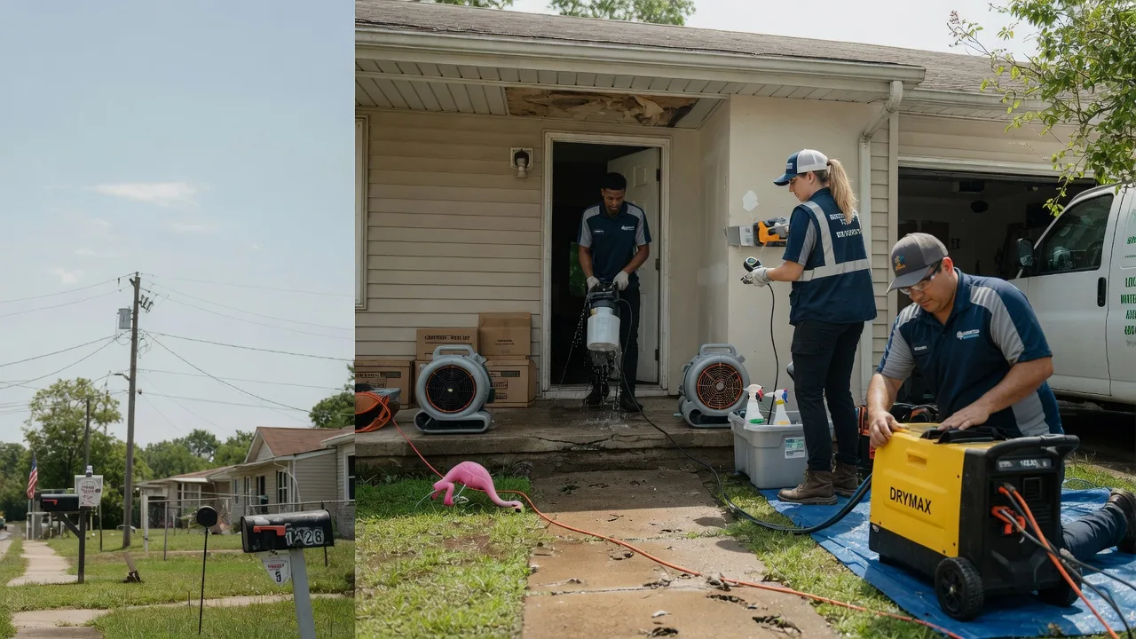 Storm Damage Water Removal in Woodworth, LA near me